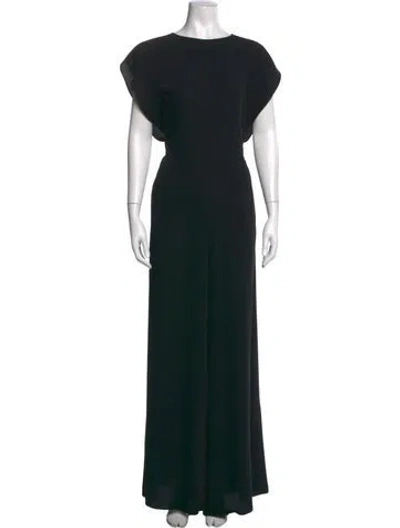 Pre-owned Mm6 Maison Margiela Crew Neck Jumpsuit In Black