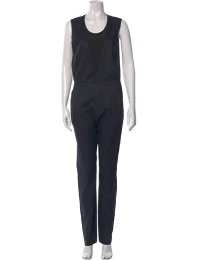 Pre-owned Mm6 Maison Margiela Crew Neck Jumpsuit In Blue