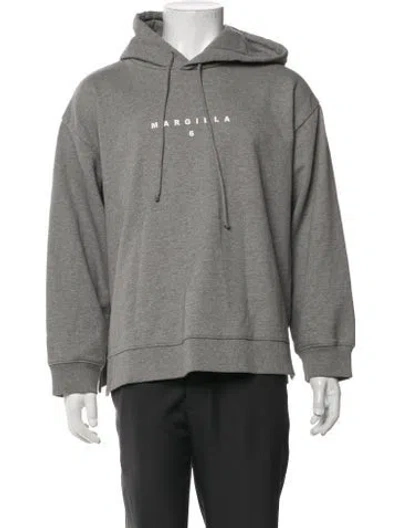 Pre-owned Mm6 Maison Margiela Crew Neck Long Sleeve Hoodie In Grey