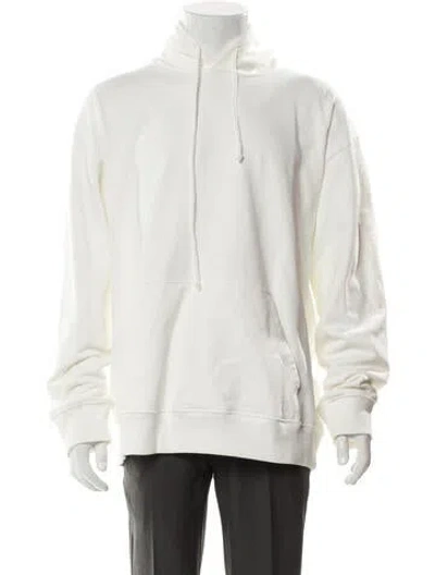 Pre-owned Mm6 Maison Margiela Crew Neck Long Sleeve Hoodie In White