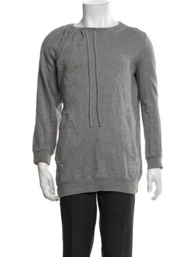 Pre-owned Mm6 Maison Margiela Crew Neck Long Sleeve Sweatshirt In Grey