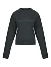 Mm6 Maison Margiela Crew-neck Long-sleeve T-shirt In Gray