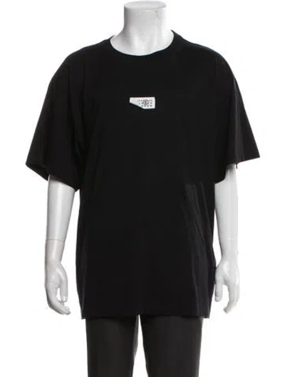 Pre-owned Mm6 Maison Margiela Crew Neck Short Sleeve T-shirt In Black