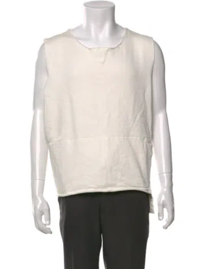 Pre-owned Mm6 Maison Margiela Crew Neck Sleeveless T-shirt In Neutral