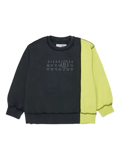 Mm6 Maison Margiela Kids' Crew-neck Sweater In Multi