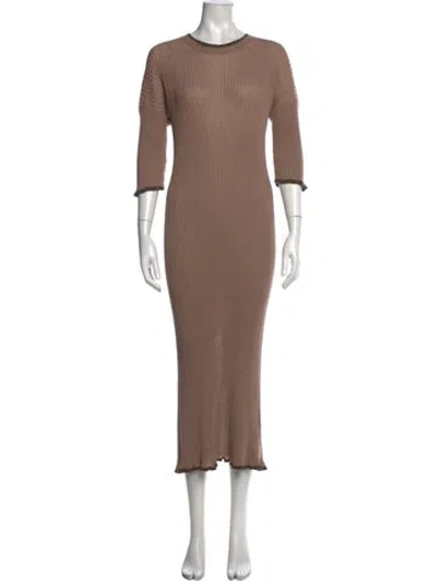 Pre-owned Mm6 Maison Margiela Crew Neck Sweater W/ Tags In Brown