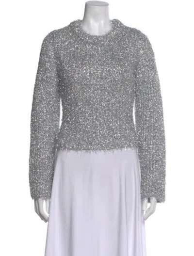 Pre-owned Mm6 Maison Margiela Crew Neck Sweater W/ Tags In Silver