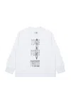 Mm6 Maison Margiela Crew-neck Sweatshirt With Stretched Logo In White