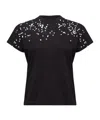 Mm6 Maison Margiela Printed Short-sleeve T-shirt In Brown