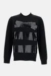 Mm6 Maison Margiela Relaxed Fit Sweater With Tape Detail In Black