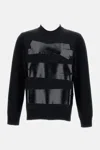 Mm6 Maison Margiela Relaxed Fit Sweater With Tape Detail In Black