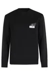 Mm6 Maison Margiela Mm6 By Maison Margiela Long Sleeve Crewneck Sweater In Black