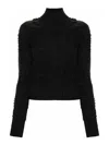 Mm6 Maison Margiela Distressed-pullover Mit Stehkragen In Gris