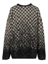 Mm6 Maison Margiela Checkered Pattern Crew Neck Knitwear