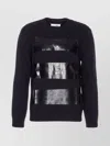 Mm6 Maison Margiela Relaxed Fit Sweater With Tape Detail In Black