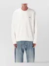 Mm6 Maison Margiela Cotton Crewneck Sweatshirt With Numeric Logo In White