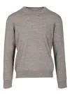 Mm6 Maison Margiela Crewneck Sweater With Patches Knitwear Grey In Gray