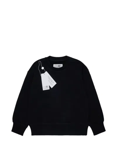 Mm6 Maison Margiela Kids' Crew-neck Sweatshirt In Multi
