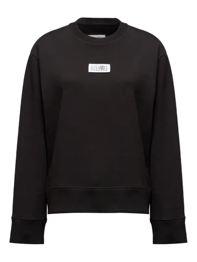 MM6 MAISON MARGIELA CREWNECK SWEATSHIRT WITH LOGO MM6 MAISON MARGIELA