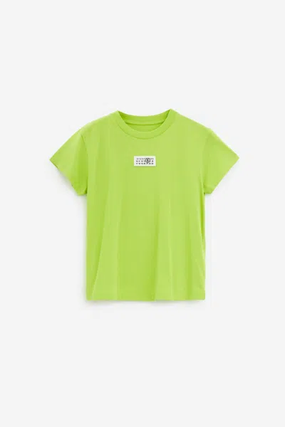 Mm6 Maison Margiela Crewneck T-shirt In Lime