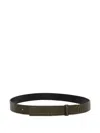 Mm6 Maison Margiela Crocodile-embossed Belt In Green