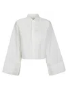 Mm6 Maison Margiela Mm6 By Maison Margiela Cropped Cotton Shirt With Front Button Closure