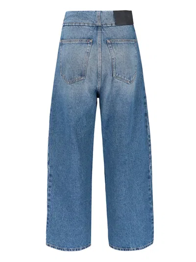 Mm6 Maison Margiela Cropped Jeans In Blue