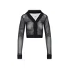 Mm6 Maison Margiela Mm6 By Maison Margiela Black Long Sleeves Top
