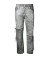 Mm6 Maison Margiela Cropped Slim-fit Trousers In Gray