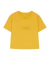 Mm6 Maison Margiela Cropped T-shirt In Yellow