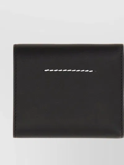 Mm6 Maison Margiela Cross Stitch Detail Purse In Black