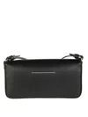 Mm6 Maison Margiela Crossbody Bag With Design And Adjustable Strap In Black