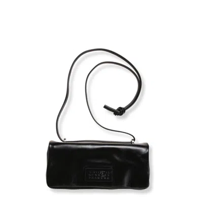 Mm6 Maison Margiela Crossbody Bag With Flap Closure In Black