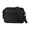 Mm6 Maison Margiela Textured Leather Messenger Bag In Black