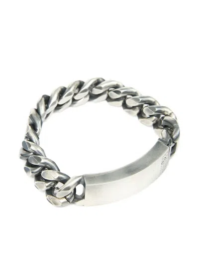 Mm6 Maison Margiela Curb-chain Bracelet In Metallic