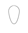 Mm6 Maison Margiela Curb Chain Necklace In Gray