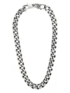 Mm6 Maison Margiela Curb Chain Necklace In Metallic