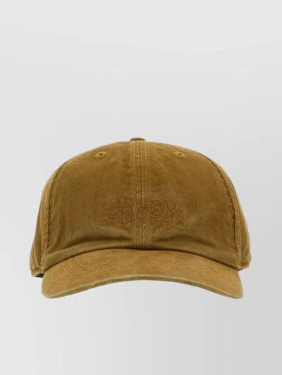 MM6 MAISON MARGIELA CURVED VISOR CANVAS BASEBALL CAP