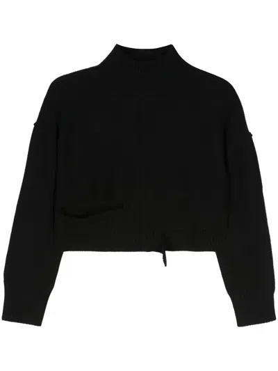 MM6 MAISON MARGIELA CUT-OUT CROPPED JUMPER