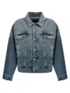 Mm6 Maison Margiela Mm6 By Maison Margiela Cut-out Denim Jacket With Unique Sleeve Details In Blue
