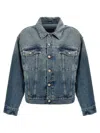 Mm6 Maison Margiela Mm6 By Maison Margiela Cut-out Jacket In Blue