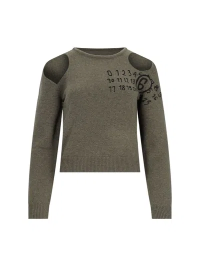 MM6 MAISON MARGIELA CUT-OUT DETAIL SWEATER