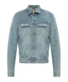 Mm6 Maison Margiela Cut-out Jacket In Gray