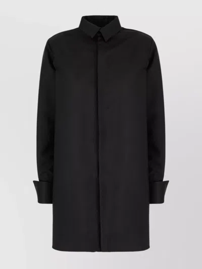 Mm6 Maison Margiela Cut-out Sleeves Polyester Shirt In Black