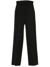 Mm6 Maison Margiela Cut-out Trousers In Black