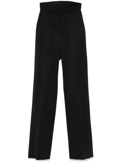 Mm6 Maison Margiela Cut-out Trousers In Black