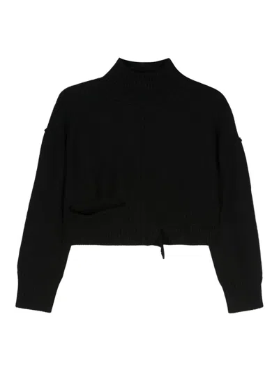 MM6 MAISON MARGIELA CUT-OUT WOOL BLEND JUMPER