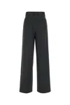 Mm6 Maison Margiela Dark Grey Stretch Twill Pant In Gray