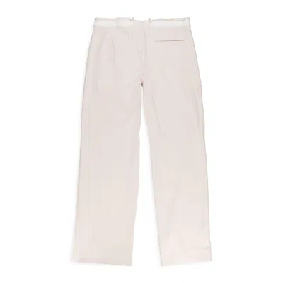 Mm6 Maison Margiela Deconstructed Pants In White