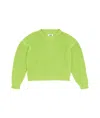 Mm6 Maison Margiela Decorative-stitching Chunky-knit Jumper In Green